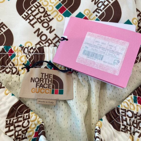 Gucci X The North Face Mens Logo Print Track Shorts Large L - Picture 3 of 8